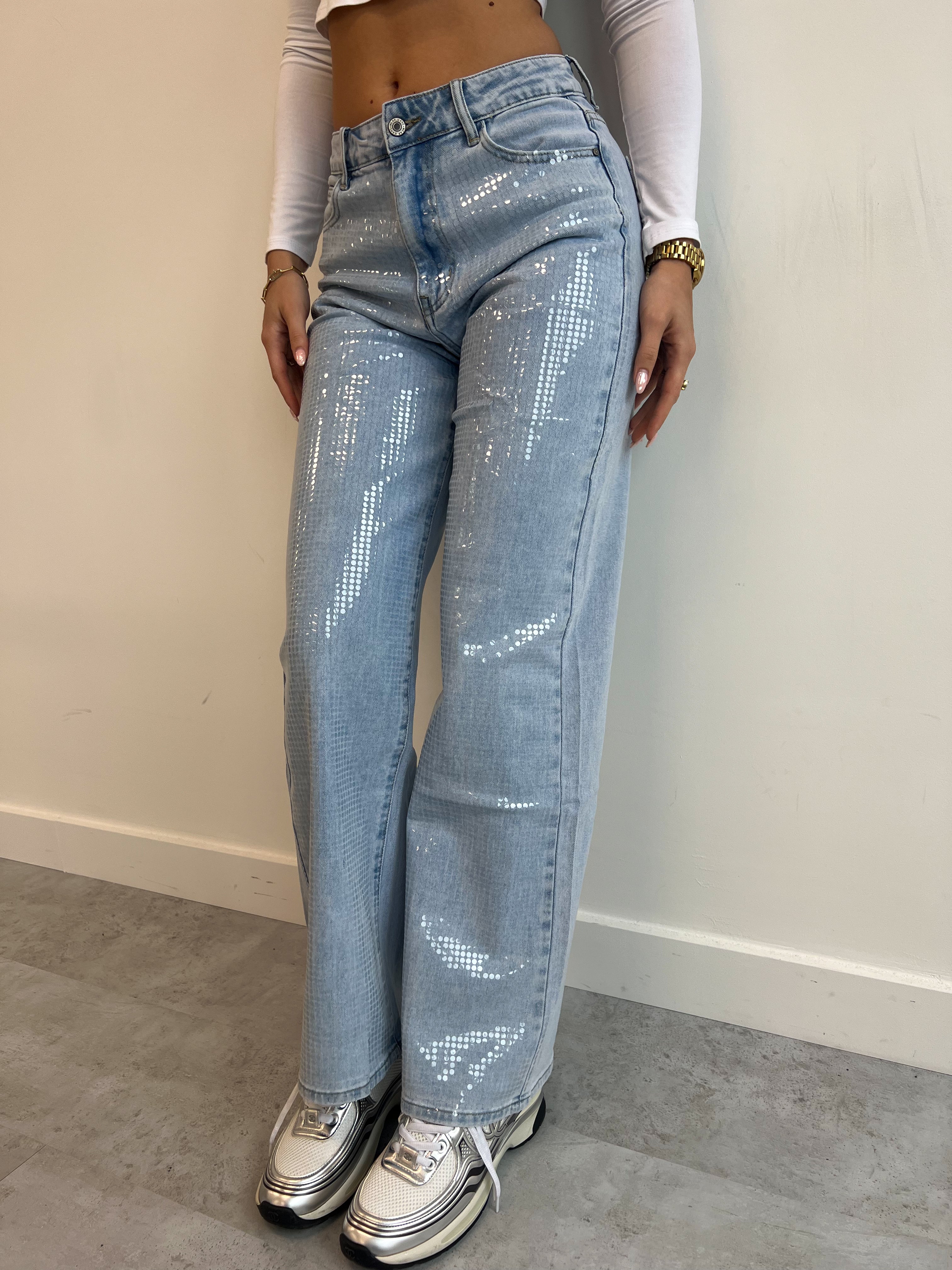 SEQUIN JEANS BLUE 2.0